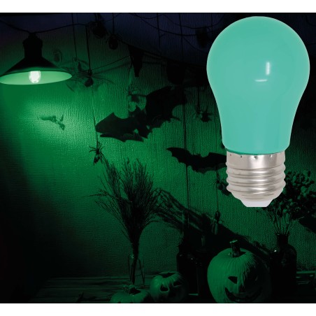 Bombilla verde 5 w para decoracion halloween-El Informal Halloween
