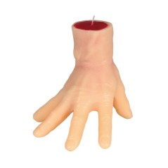 Vela mano con sangre 15 cms para halloween-El Informal Santander