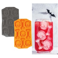Moldes calaveras y huesos 12x22 cm-El Informal Halloween