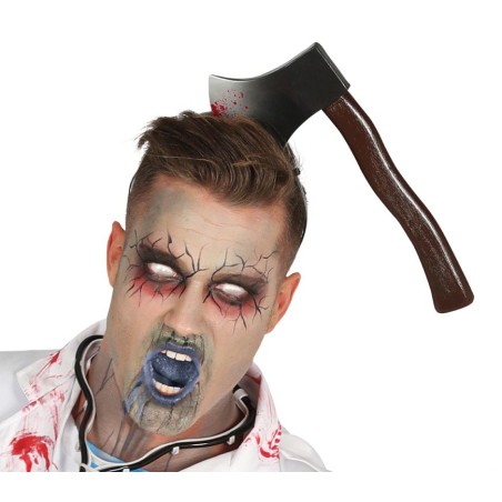 Diadema hacha clavada en la cabeza halloween-El Informal