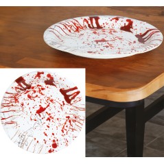 Platos halloween sangre 6 uds 23 cm-El Informal Santander