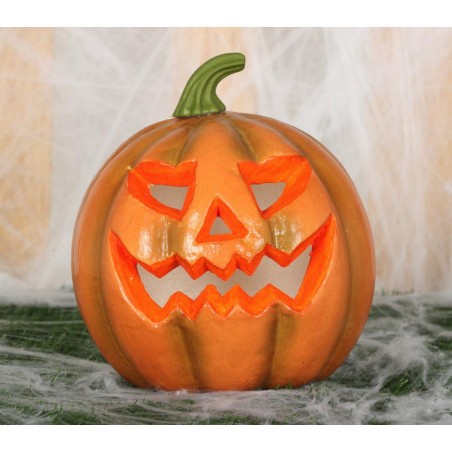 Calabaza con luz para halloween 24 cm en Foam
