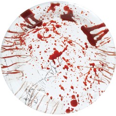 Platos halloween sangre 6 uds 23 cm-El Informal Santander