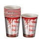 Vasos halloween sangre 6 uds 9 cm