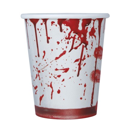 Vasos halloween sangre 6 uds 9 cm