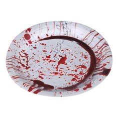 Platos halloween sangre 6 uds 23 cm-El Informal Santander