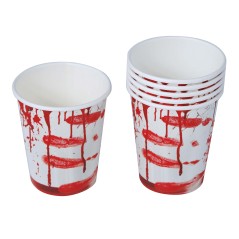 Vasos halloween sangre 6 uds 9 cm-El Informal Santander