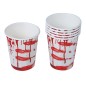 Vasos halloween sangre 6 uds 9 cm
