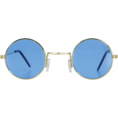 Gafas azules redondas hippie años 60-El Informal Santander