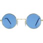 Gafas azules redondas hippie años 60