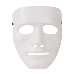 Careta blanca plastico terror para halloween -El Informal
