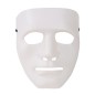 Careta blanca plastico terror para halloween