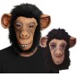 Careta chimpance con pelo mascara mono