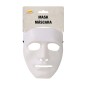Careta blanca plastico terror para halloween