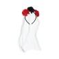 Diadema flores catrina infantil con velo
