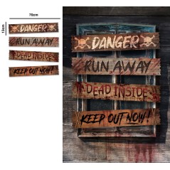 Carteles halloween tapiar ventana 70x13 cm 4 udsEl Informal Santander