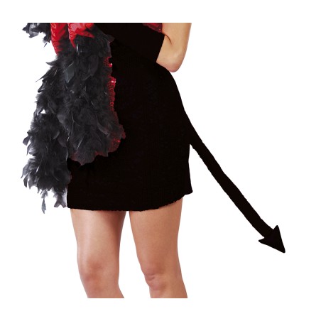Cola de demonio negra 43 cm