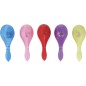 Maraca con luz led 15 cm colores surtidos 1 Ud