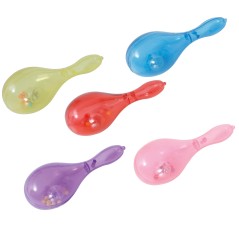 Maraca con luz led 15 cm colores surtidos 1 Ud-El Informal Santander