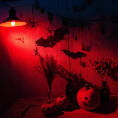 Bombilla Roja 5 w para decoracion halloween-El Informal Halloween