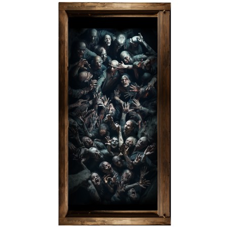 Adhesivo para el suelo o pared zombies 30x90 cm