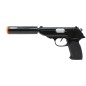 Pistola con silenciador 25 cm juguete