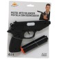 Pistola con silenciador 25 cm juguete