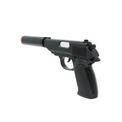Pistola con silenciador 25 cm juguete-El Informal Santander
