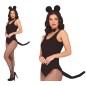 Conjunto ratoncita 3 piezas diadema cola pajarita