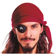 Pañuelo pirata rojo burdeos-El Informal Santander