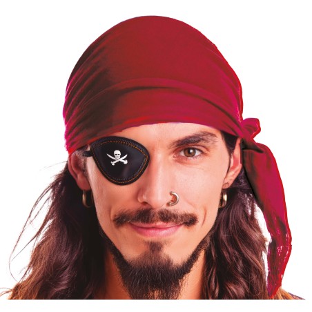 Pañuelo pirata rojo burdeos-El Informal Santander
