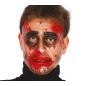 Careta transparente hombre con sangre