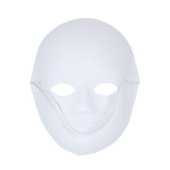 Careta blanca para decorar en papel mache -El Informal