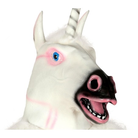 Mascara unicornio blanco careta -El Informal Santander