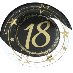 Platos 18 cumpleaños 6 uds de 23 cm-El Informal Santander