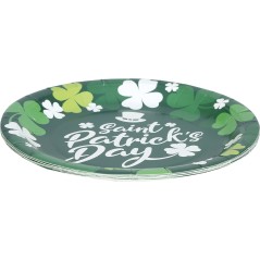 Platos San Patricio 6 uds  23 cm-Tus Disfraces Baratos