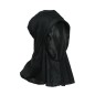 Careta sin rostro capucha negra tela halloween