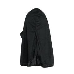 Careta sin rostro capucha negra tela halloween -El Informal