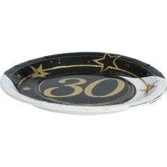 Platos 30 cumpleaños 6 uds de 23 cm-El Informal Santander