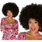 Peluca afro negra rizos