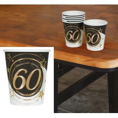 Vasos 60 cumpleaños 6 uds 9 cm-El Informal Santander