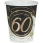 Vasos 60 cumpleaños 6 uds 9 cm