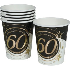 Vasos 60 cumpleaños 6 uds 9 cm-El Informal Santander