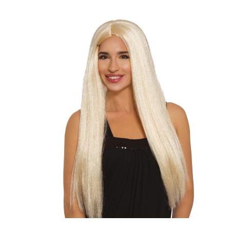 Peluca lisa rubia