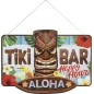 Cartel Tiki Bar fiesta Hawaiana 25x35 cm