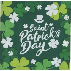 Servilletas San Patricio 20 uds de 16 cm-Tus Disfraces Baratos