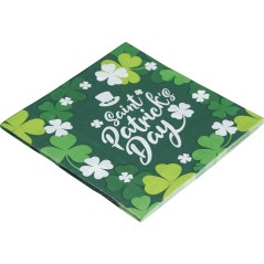 Servilletas San Patricio 20 uds de 16 cm-Tus Disfraces Baratos