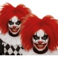 Peluca payaso roja cardada