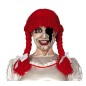 Peluca muñeca de trapo roja coletas