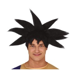 Peluca goku negra deluxe-El Informal Santander